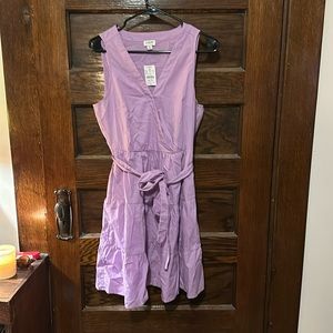 Jcrew factory Lilac wrap dress new with tags